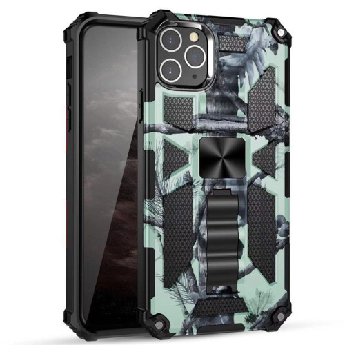 For iPhone 16 Pro Max 15 14 13 12 11 XR XS 7 8  Phone Cover Magnetic Bracket Camouflage Case