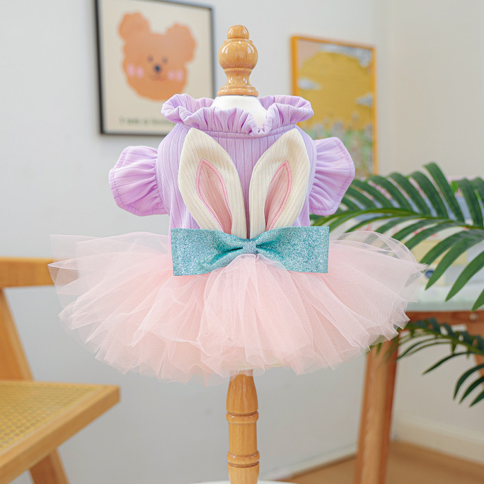 Pet Clothes Dog Cat Clothing Warm Wedding Birthday Dress Skirt Costume Jumpsuit Puppy Apparel