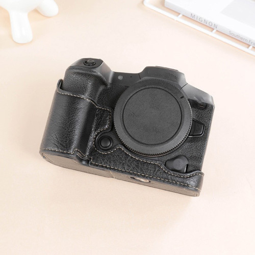 For Canon Eosr Camera Bag Eos R5 R6 EO R5 Leather Case Cover black green classic
