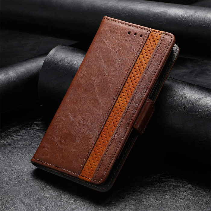 For Motorola Moto G Play 2024 2025 Edge 50 Business Leather Wallet Phone Case 