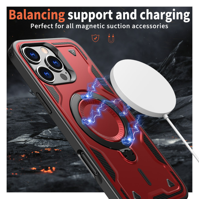 For iPhone 16 15 14 Pro Max 13 11 12 Shockproof Magnetic Phone Case 