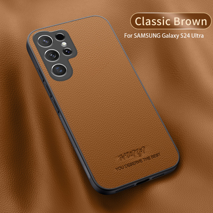 For Samsung Galaxy S25 Ultra S24 S23 S22 S21 FE Phone Case Magnetic Leather Pattern Cover