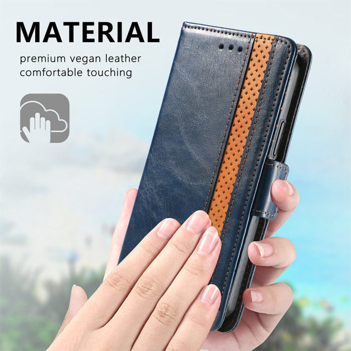 For Motorola Moto G Play 2024 2025 Edge 50 Business Leather Wallet Phone Case 