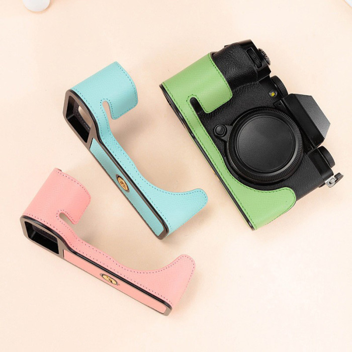 For Fujifilm X-s20 X-s10 Camera Base Bag Cover Leather Case shell black green blue