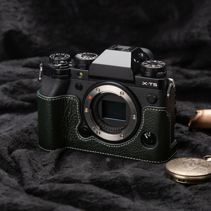 For Fujifilm X-T5 Camera Bag Base Protective Shell Camera Bag green black brown blue