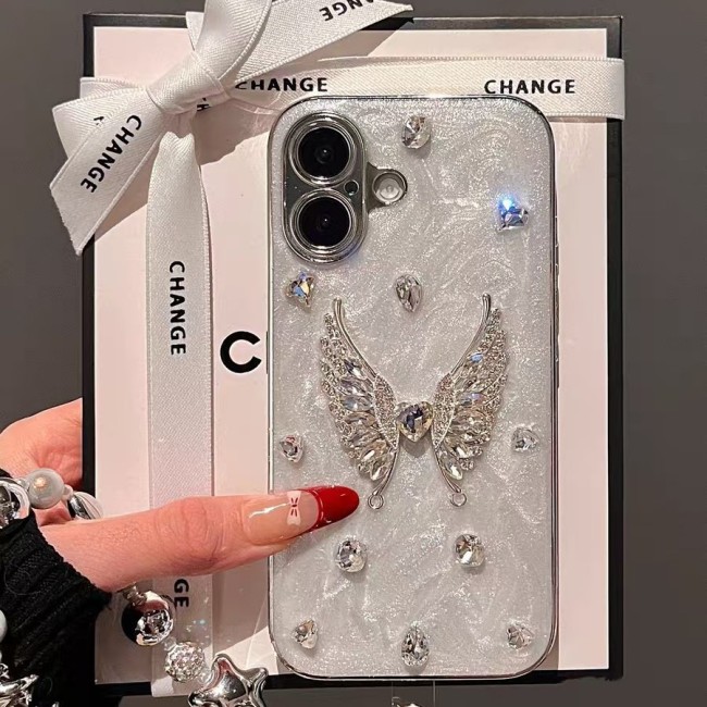For Apple iPhone 16 15 Pro Max 14 13 12 11 8 7XR XS Angel Wings Phone Case Cover