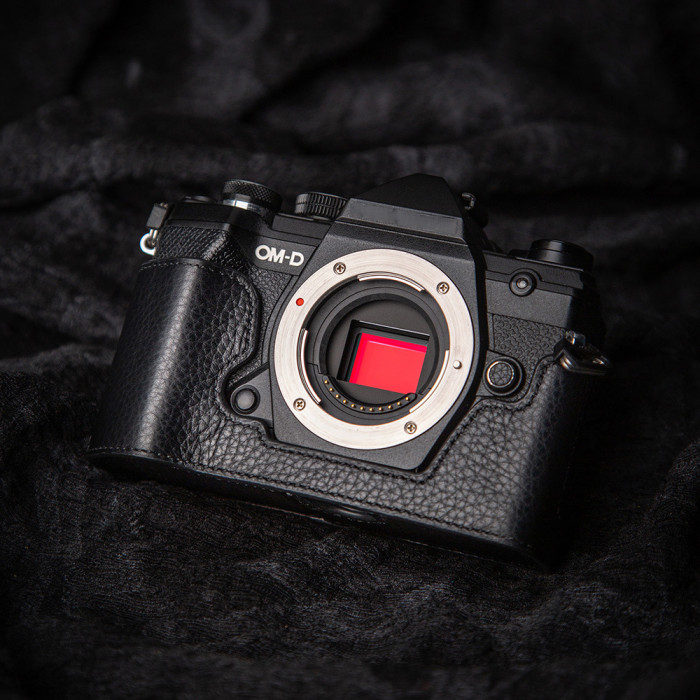 For Olympus OM5 Protective Case EM5 Three Gen Leather Leather Base Handmade