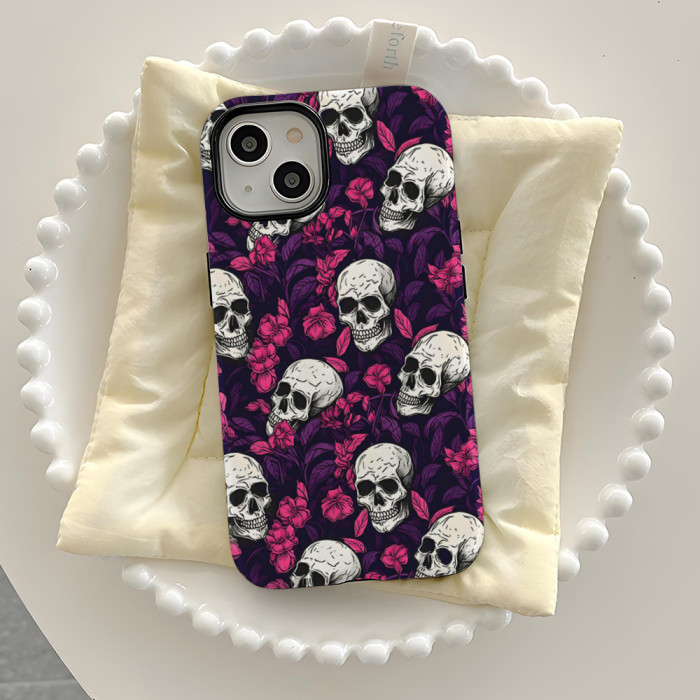 For iPhone 17 Air 17 16 Pro Max 15 14 13 12 11 Phone Cover Halloween Ghost Skull