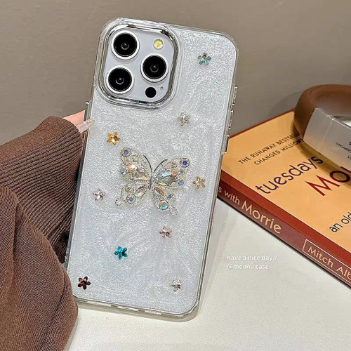For Apple iPhone 17 air 17 16 15 Pro Max 14 13 12 11 8 7 XR XS Butterfly Cover Phone Case 