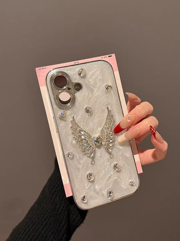 For Apple iPhone 16 15 Pro Max 14 13 12 11 8 7XR XS Angel Wings Phone Case Cover 