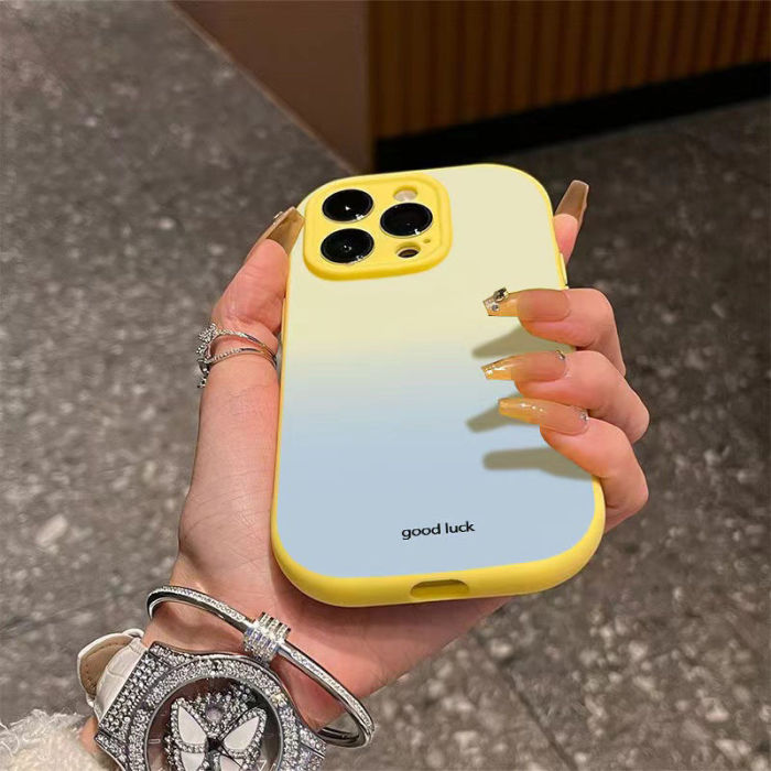 For Apple iPhone 16 15 14 13 12 11 Pro Max 7 8 XR XS Gradient Protective Phone Case 