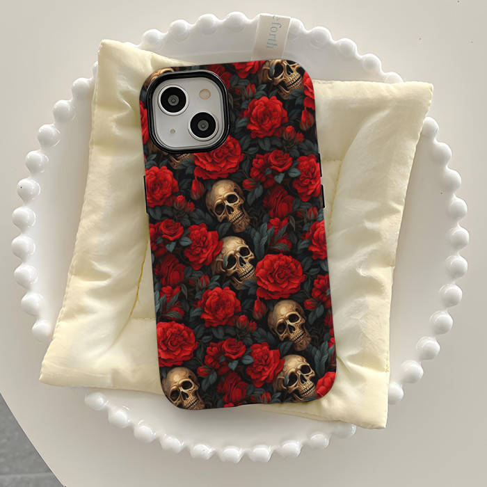 For iPhone 17 Air 17 16 Pro Max 15 14 13 12 11 Phone Cover Halloween Ghost Skull