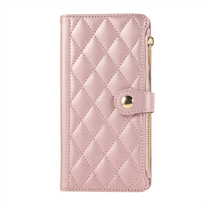 For Apple iPhone 16 Pro Max 15 14 13 12 11 XR XS 7 8 Classic Leather Wallet Phone Case Long rope+short rope
