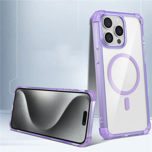 For iPhone 17 Air 17 Pro Max 16 15 14 13 12 11 Phone Cover Transparent Magnetic