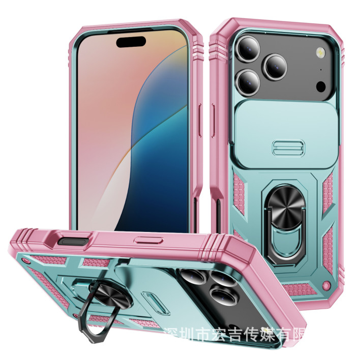 For iPhone 17 Air 17 16 Pro Max 15 14 13 12 11 XR Phone Case Magnetic Lens Cover