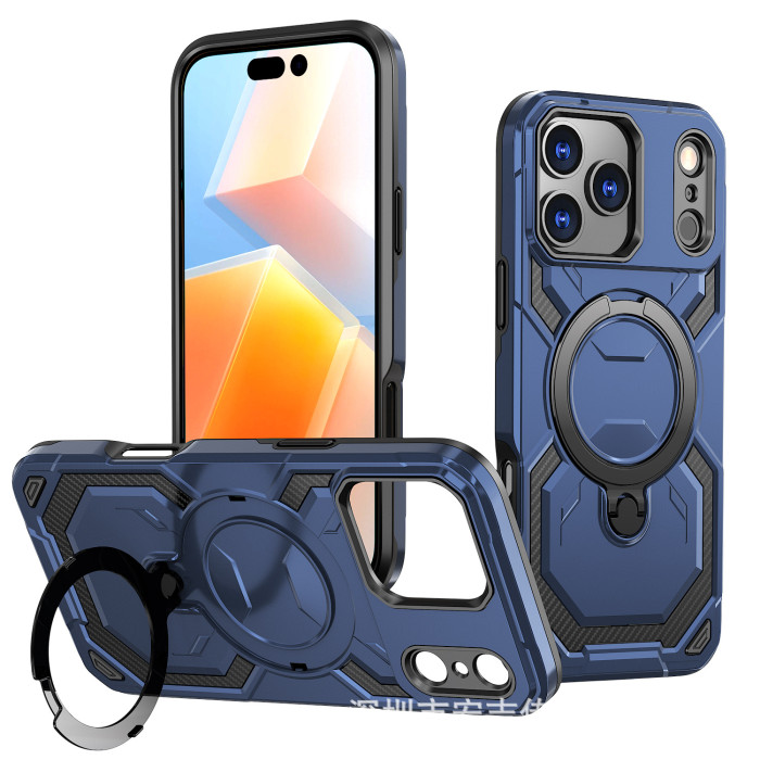 For iPhone 17 Air 17 16 Pro Max 15 14 13 12 11 XR Phone Cover Magnetic Bracket