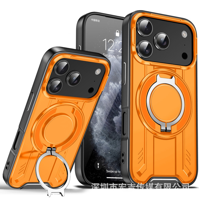 For iPhone 17 Air 17 16 Pro Max 15 14 13 12 11 Phone Cover Bracket Car Magnetic