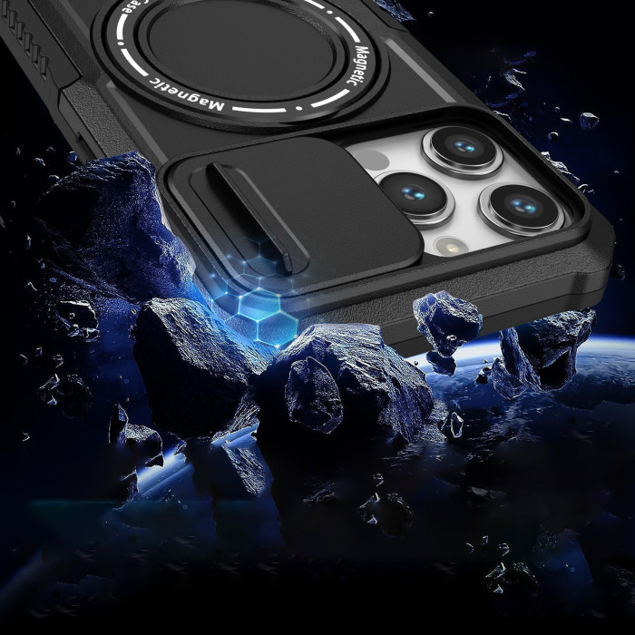For iPhone 17 Air 17 Pro Max 16 15 14 13 12 Phone Case Sliding Window Magnetic