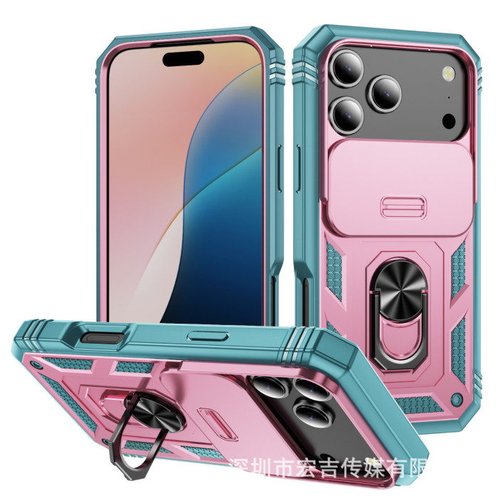 For iPhone 17 Air 17 16 Pro Max 15 14 13 12 11 XR Phone Case Magnetic Lens Cover