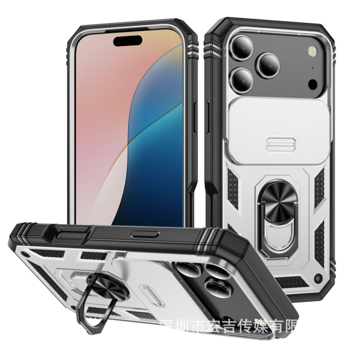 For iPhone 17 Air 17 16 Pro Max 15 14 13 12 11 XR Phone Case Magnetic Lens Cover