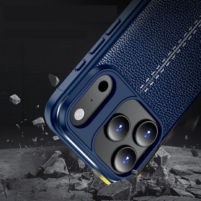 For iPhone 17 Air 17 16 Pro Max 15 14 13 12 11 7 8 XR XS Phone Cover Leather Pattern
