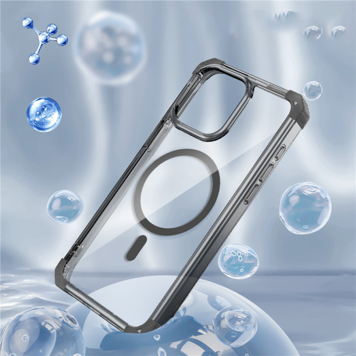 For iPhone 17 Air 17 Pro Max 16 15 14 13 12 11 Phone Cover Transparent Magnetic