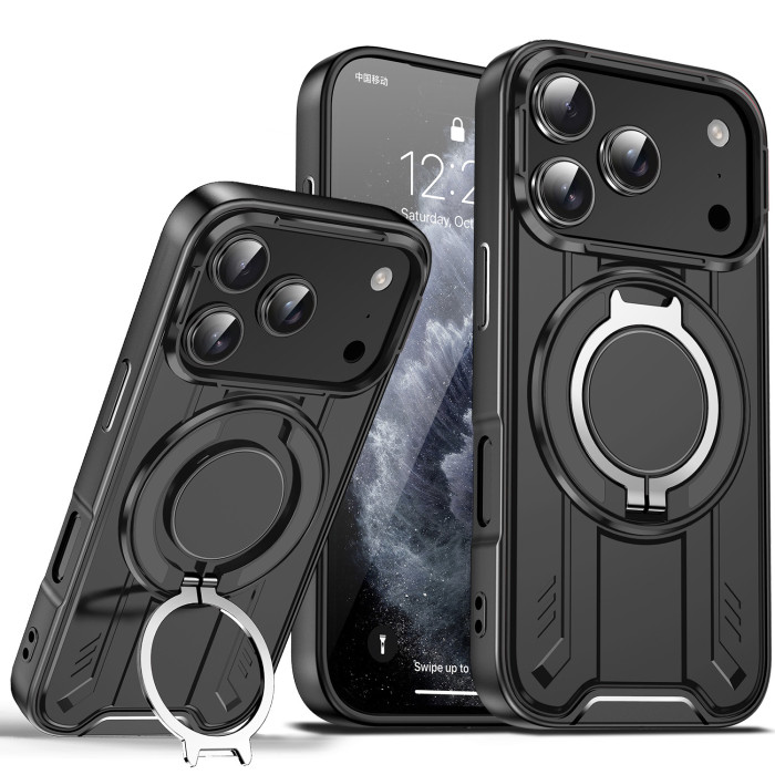 For iPhone 17 Air 17 16 Pro Max 15 14 13 12 11 Phone Cover Bracket Car Magnetic