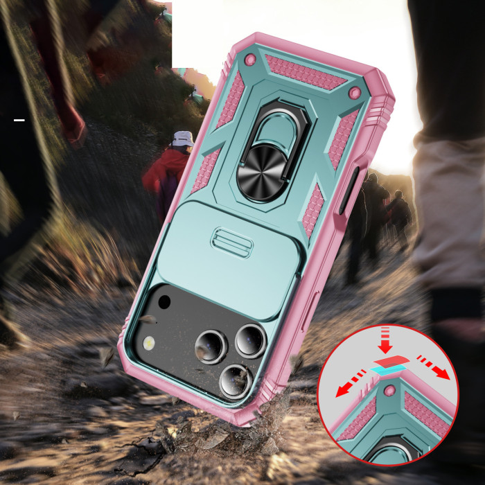 For iPhone 17 Air 17 16 Pro Max 15 14 13 12 11 XR Phone Case Magnetic Lens Cover