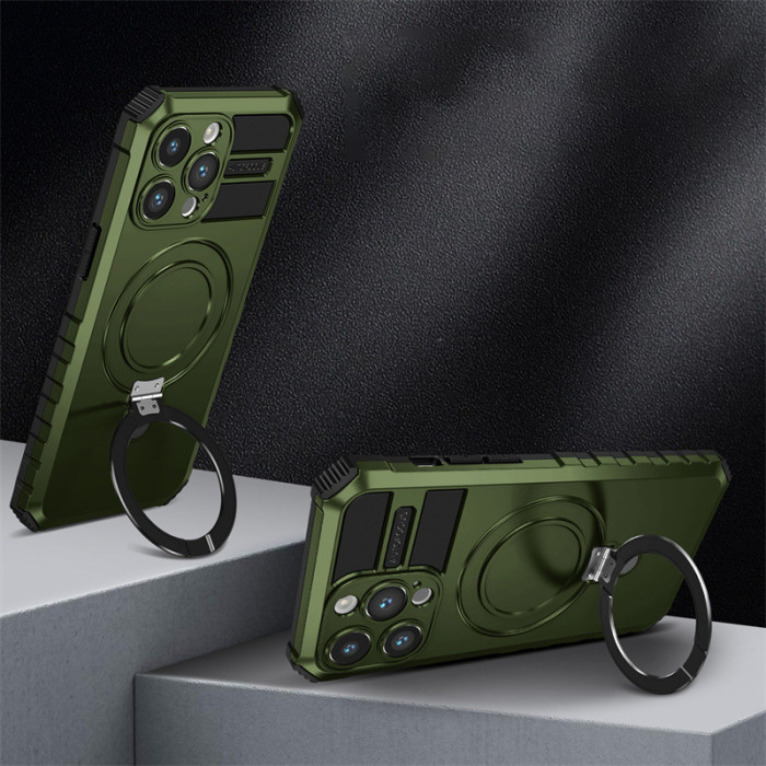 For iPhone 17 Air 17 16 Pro Max 15 14 13 12 11 Phone Cover Ring Magnetic Bracket