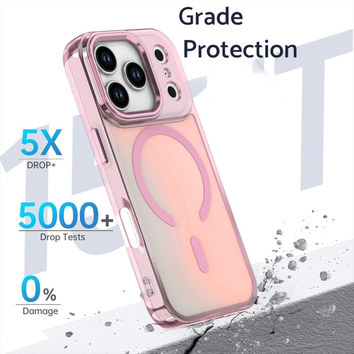 For iPhone 17 Air 17 16 Pro Max 15 14 13 12 11 Phone Cover Magnetic Gradient Case