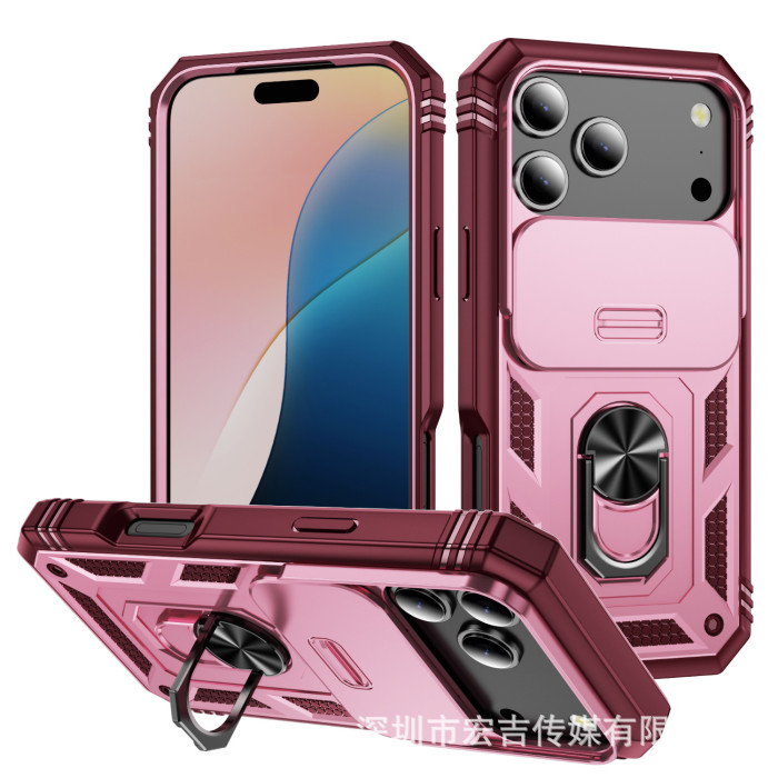 For iPhone 17 Air 17 16 Pro Max 15 14 13 12 11 XR Phone Case Magnetic Lens Cover