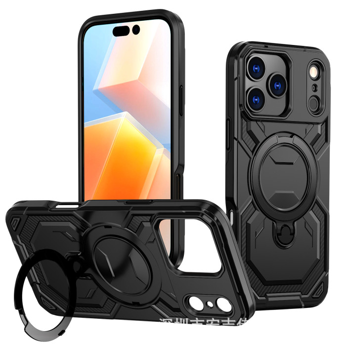 For iPhone 17 Air 17 16 Pro Max 15 14 13 12 11 XR Phone Cover Magnetic Bracket