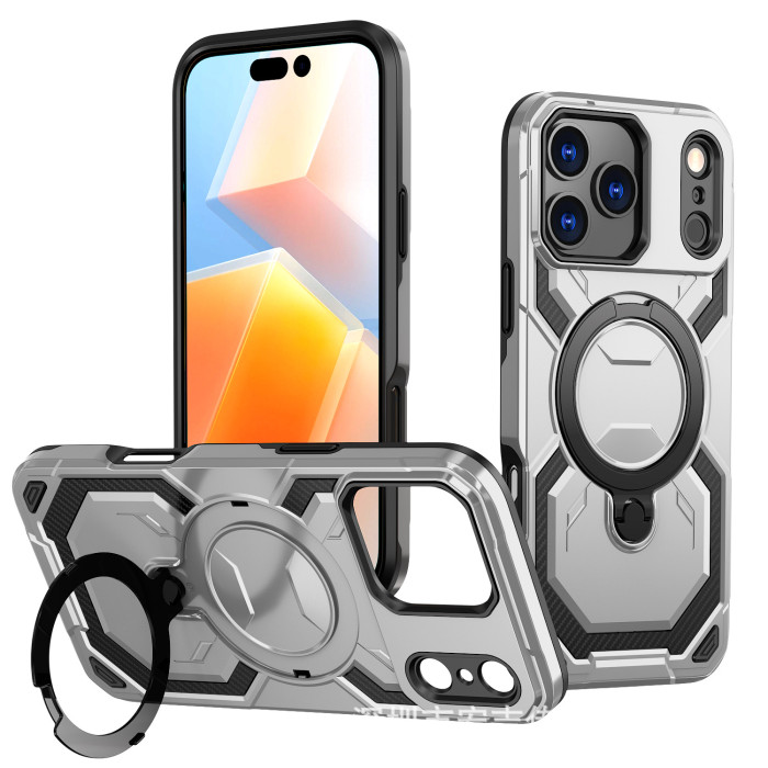 For iPhone 17 Air 17 16 Pro Max 15 14 13 12 11 XR Phone Cover Magnetic Bracket