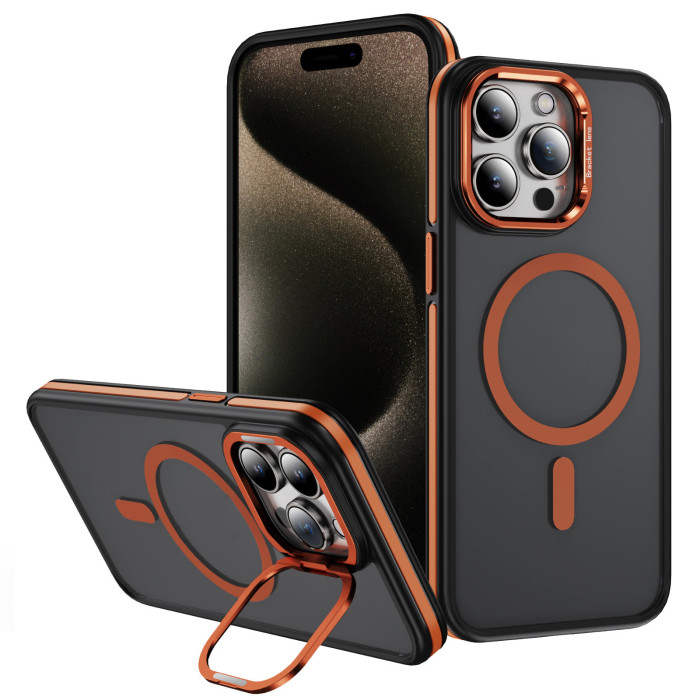 For iPhone 17 Air 17 16 Pro Max 15 14 13 12 11 Phone Cover Magnetic Lens Bracket