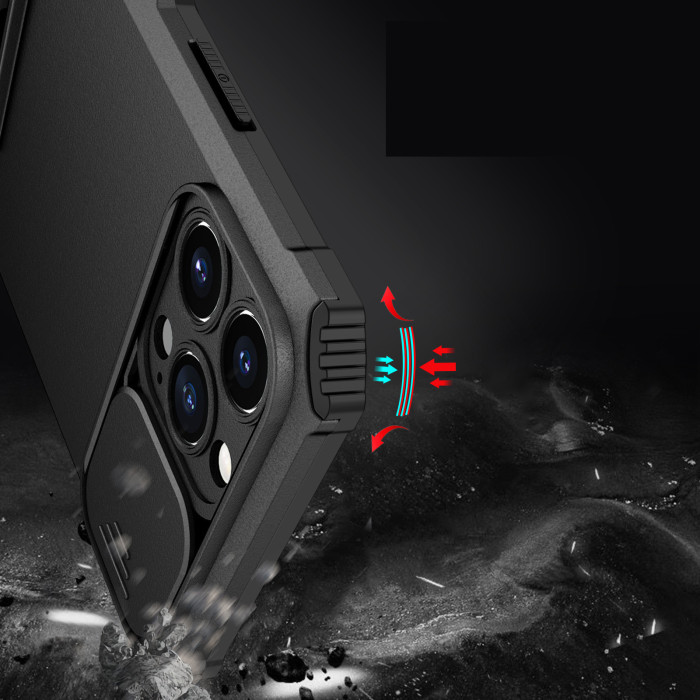  For iPhone 17 Air 17 16 Pro Max 15 14 13 12 Phone Case Bracket Sliding Window