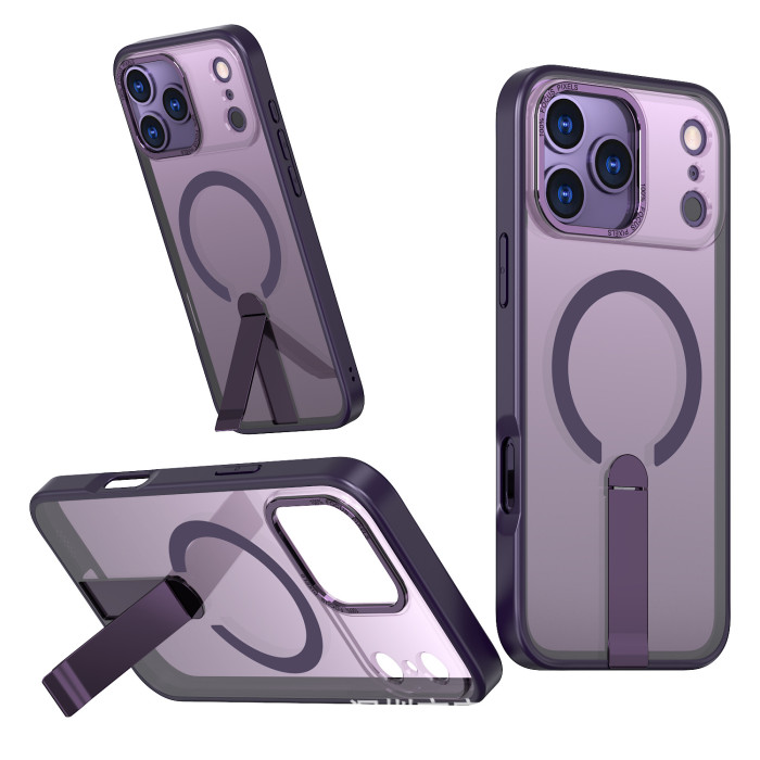 For iPhone 17 Air 17 Pro Max 16 15 14 13 12 11 Phone Case Magnetic Bracket Case