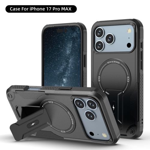 For iPhone 17 Air 17 Pro Max 16 15 14 13 12 11 Phone Cover Armor Magnetic Case