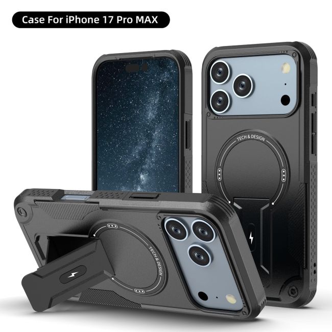 For iPhone 17 Air 17 Pro Max 16 15 14 13 12 11 Phone Cover Armor Magnetic Case