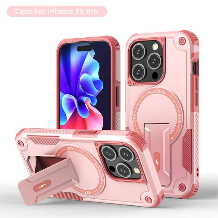 For iPhone 17 Air 17 Pro Max 16 15 14 13 12 11 Phone Cover Armor Magnetic Case