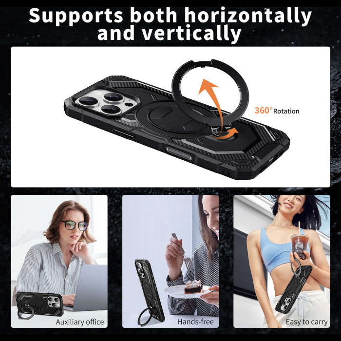 Phone Cover Magnetic Bracket For iPhone 17 Air 17 16 Pro Max 15 14 13 12 11 XR