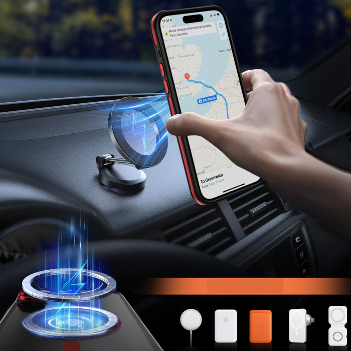 For iPhone 17 Air 17 16 Pro Max 15 14 13 12 11 Phone Cover Magnetic Lens Bracket
