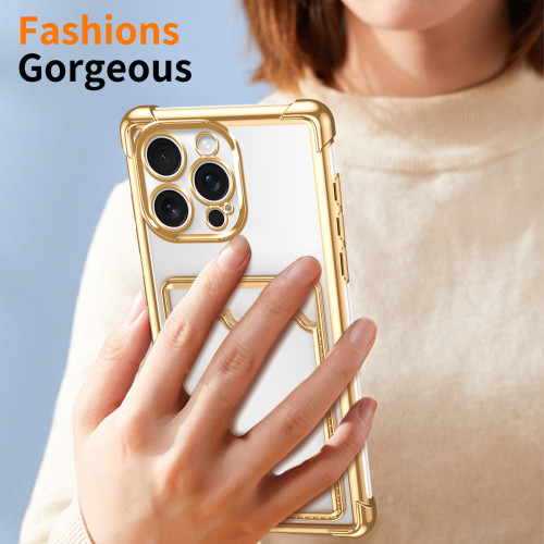 For iPhone 17 Air 17 16 Pro Max 15 14 13 12 11 7 8 XR XS Phone Case Card Holder
