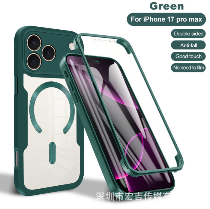 For iPhone 17 Air 17 16 Pro Max 15 14 13 12 11 Phone Case Full Cover Magnetic