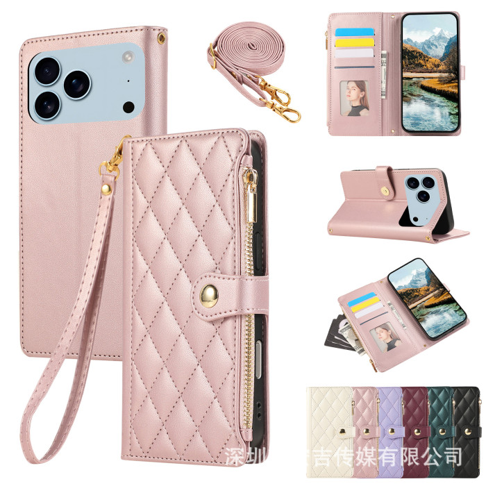 For iPhone 17 Air 17 16 Pro Max 15 14 13 12 11 Phone Case Classic Leather Wallet