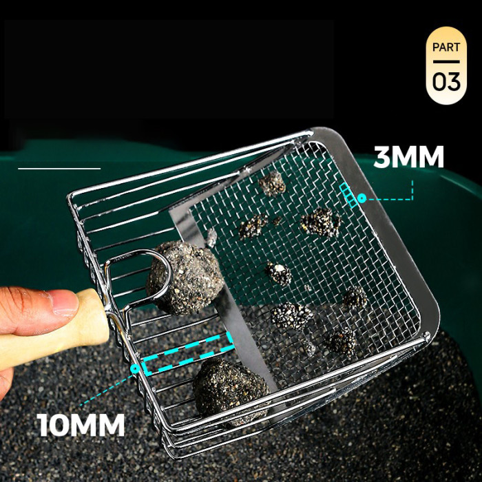 Metal Cat Dog Litter Scoop Cat Shit Shovel Poop Cleaning Pet Cleaning Supplies