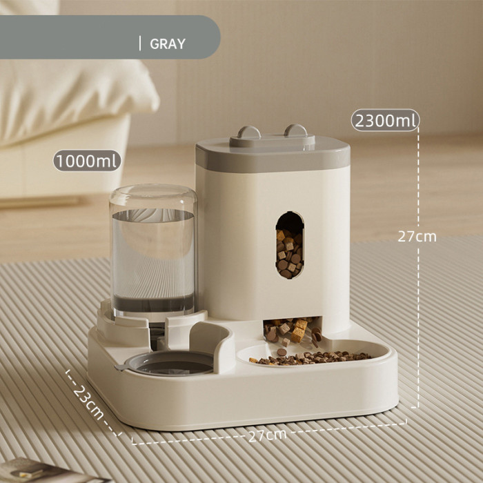 Automatic Pet Feeder Cat Pet Water Dispenser Dog Feeder Water Integrated Bowl