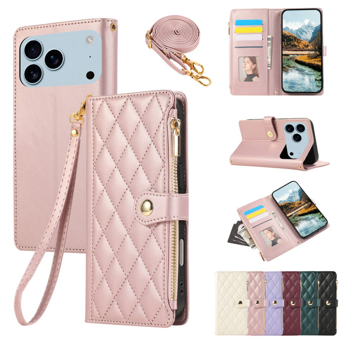 For iPhone 17 Air 17 16 Pro Max 15 14 13 12 11 Phone Case Classic Leather Wallet
