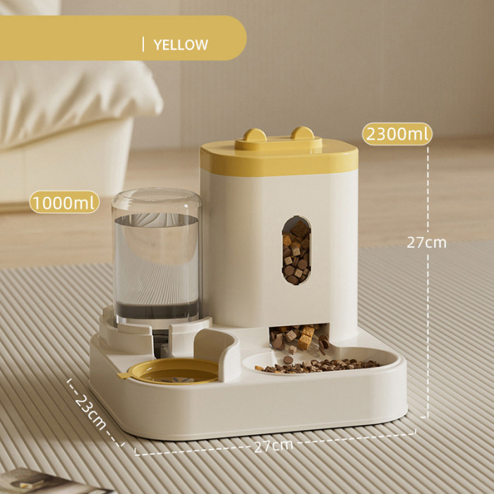 Automatic Pet Feeder Cat Pet Water Dispenser Dog Feeder Water Integrated Bowl