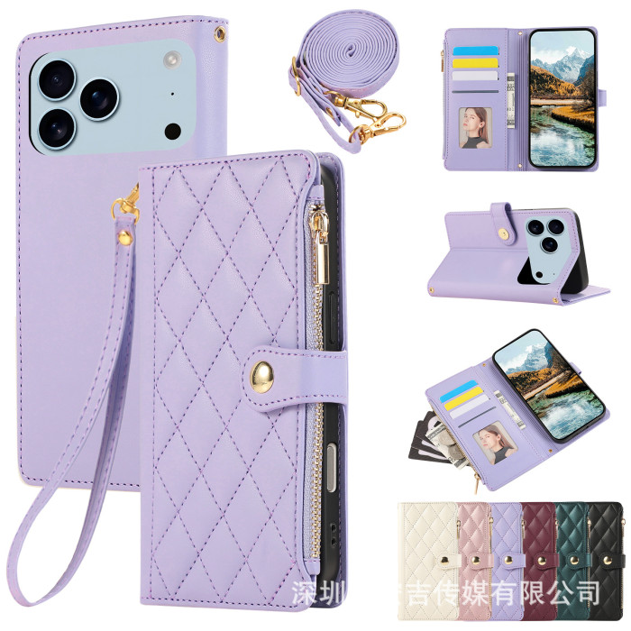 For iPhone 17 Air 17 16 Pro Max 15 14 13 12 11 Phone Case Classic Leather Wallet