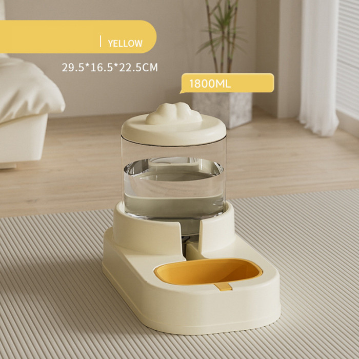Cat Dog Dispenser Bowl Feeding Water Integrated Food Feeder Automatic Pet Feeder